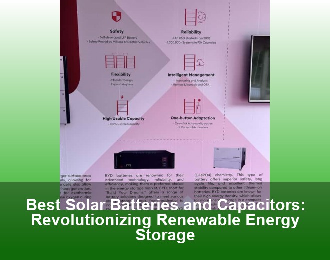 Best Solar Batteries and Capacitors: Revolutionizing Renewable Energy Storage