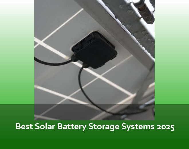 Best Solar Battery Storage Systems 2025