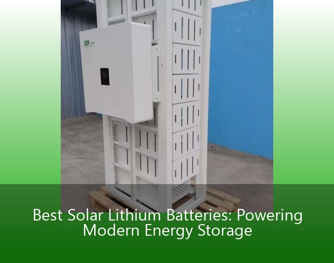 Best Solar Lithium Batteries: Powering Modern Energy Storage