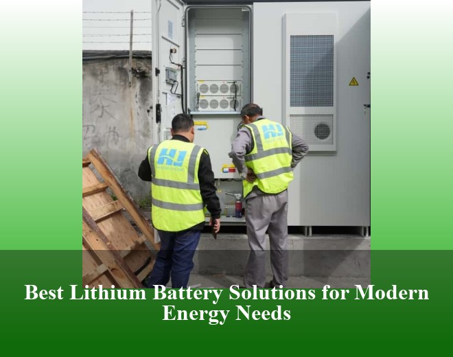 Best Lithium Battery Solutions for Modern Energy Needs