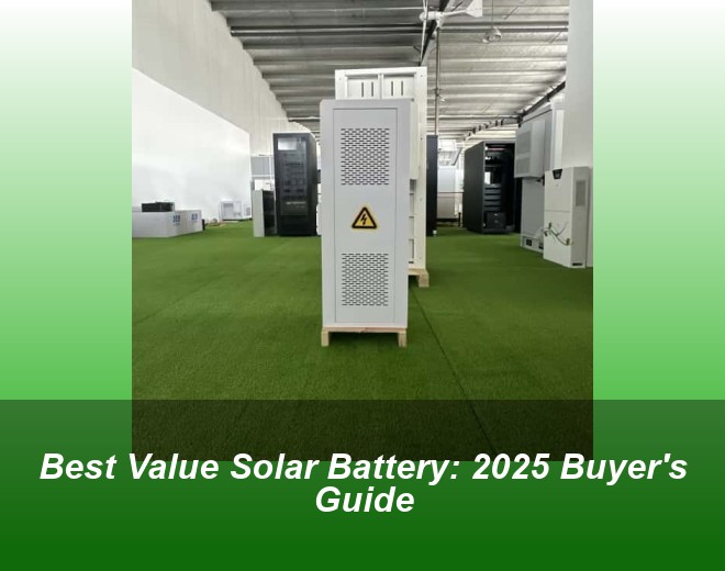 Best Value Solar Battery: 2025 Buyer's Guide