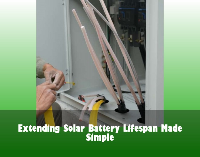 Extending Solar Battery Lifespan Made Simple