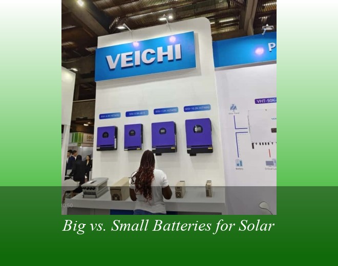 Big vs. Small Batteries for Solar