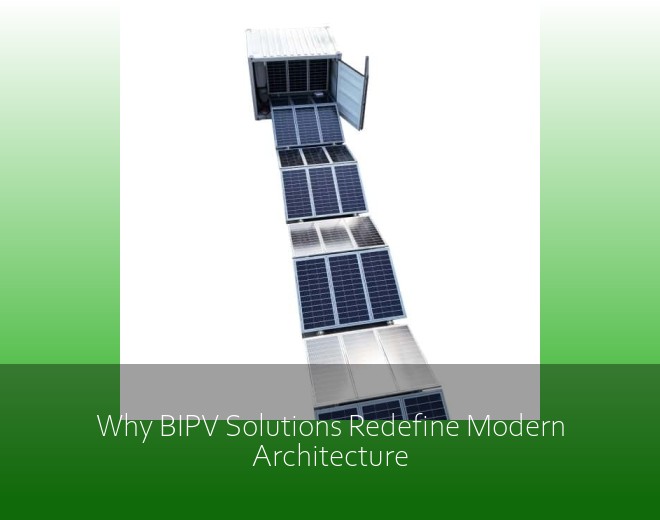 Why BIPV Solutions Redefine Modern Architecture