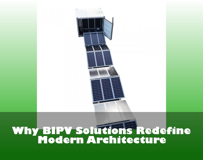 Why BIPV Solutions Redefine Modern Architecture