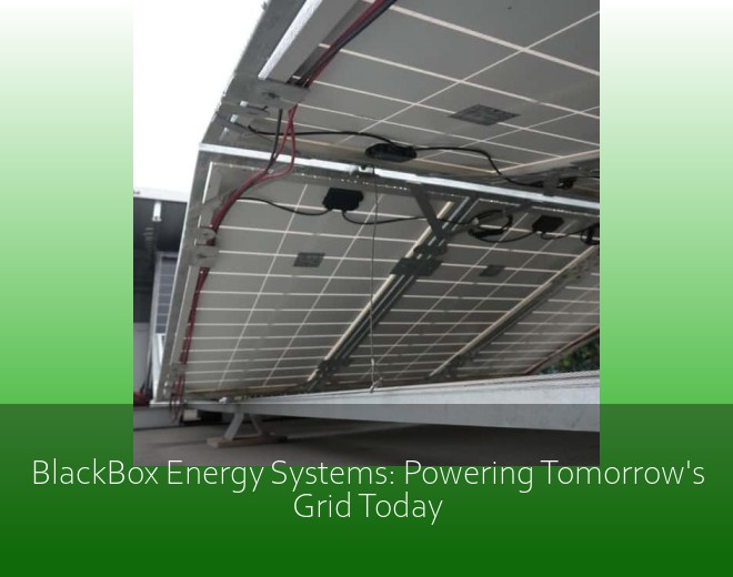 BlackBox Energy Systems: Powering Tomorrow's Grid Today