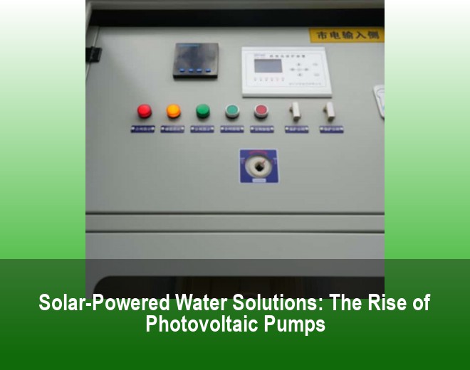 Solar-Powered Water Solutions: The Rise of Photovoltaic Pumps
