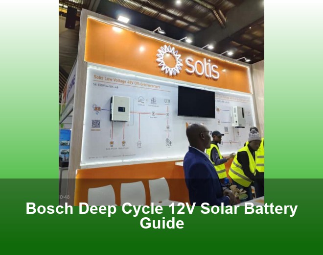 Bosch Deep Cycle 12V Solar Battery Guide