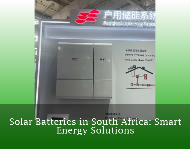 Solar Batteries in South Africa: Smart Energy Solutions