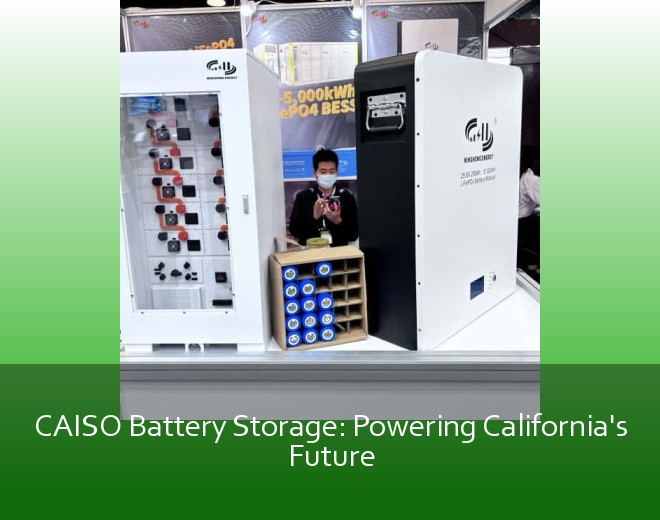 CAISO Battery Storage: Powering California's Future