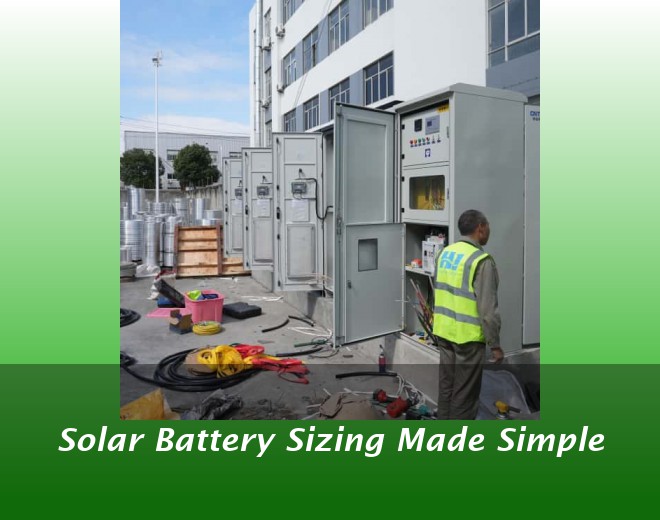Solar Battery Sizing Made Simple