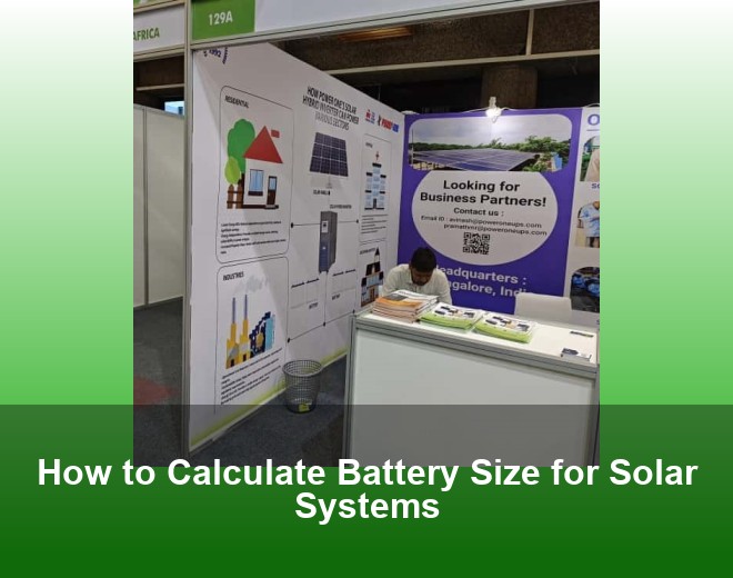 How to Calculate Battery Size for Solar Systems