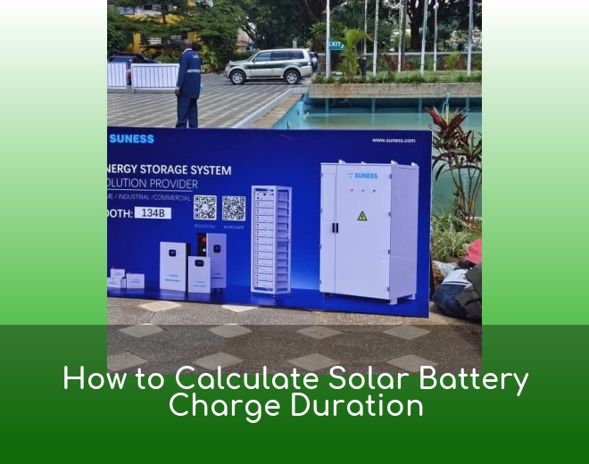 How to Calculate Solar Battery Charge Duration