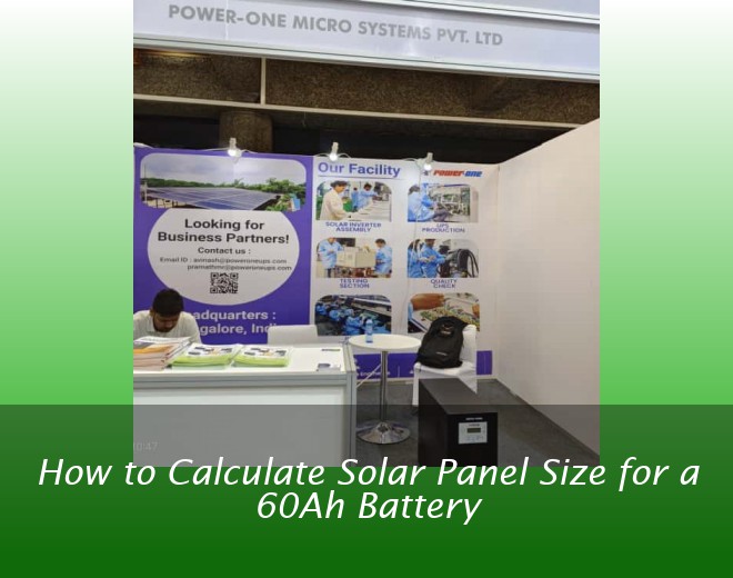 How to Calculate Solar Panel Size for a 60Ah Battery