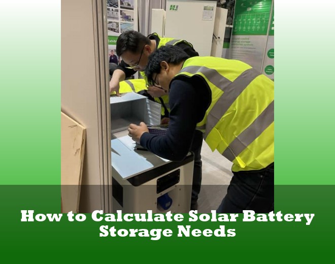How to Calculate Solar Battery Storage Needs