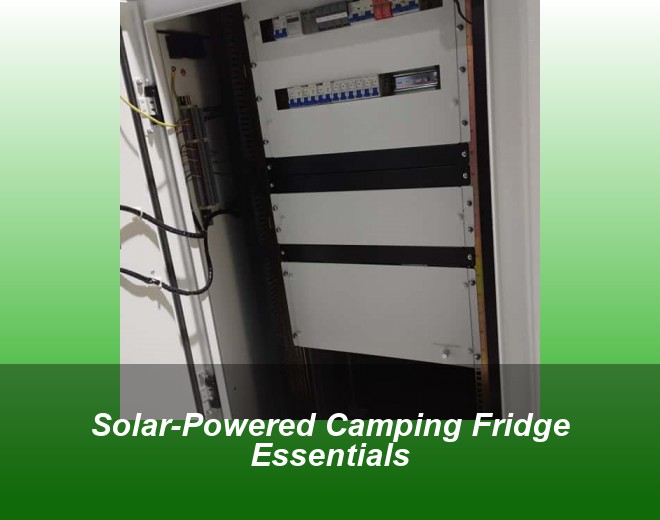 Solar-Powered Camping Fridge Essentials