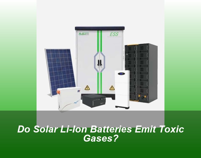 Do Solar Li-Ion Batteries Emit Toxic Gases?