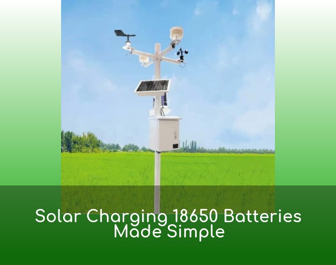 Solar Charging 18650 Batteries Made Simple