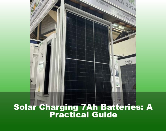 Solar Charging 7Ah Batteries: A Practical Guide