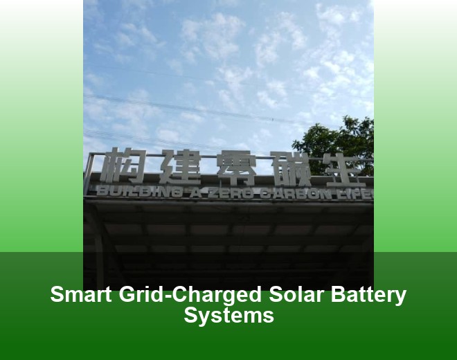 Smart Grid-Charged Solar Battery Systems