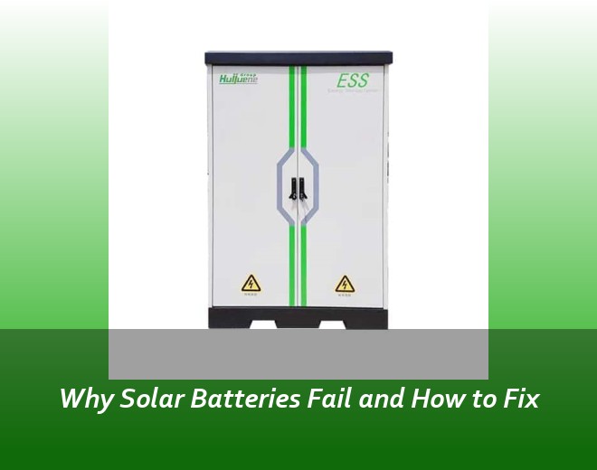 Why Solar Batteries Fail and How to Fix