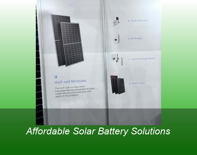 Affordable Solar Battery Solutions