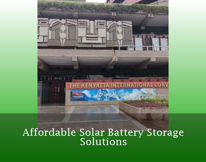 Affordable Solar Battery Storage Solutions