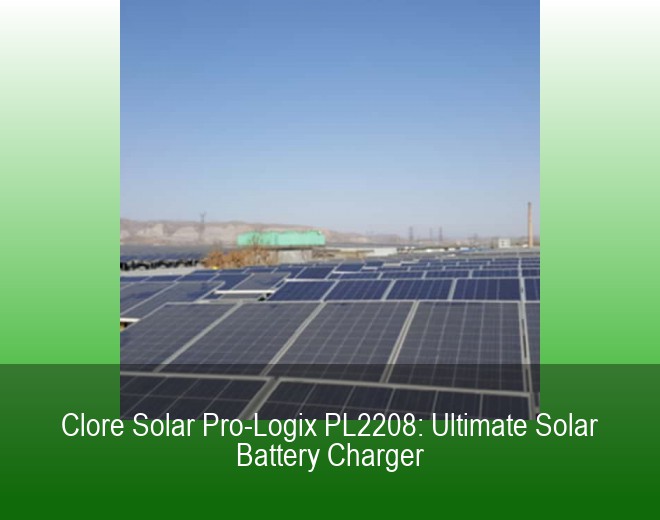 Clore Solar Pro-Logix PL2208: Ultimate Solar Battery Charger