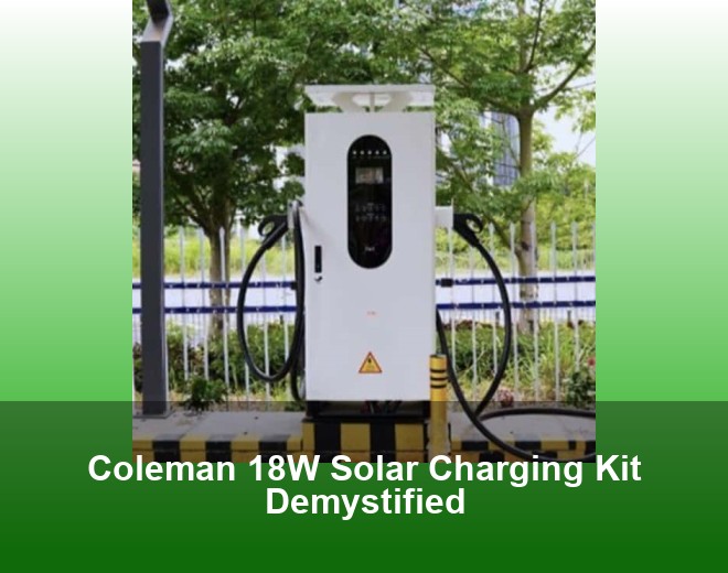 Coleman 18W Solar Charging Kit Demystified
