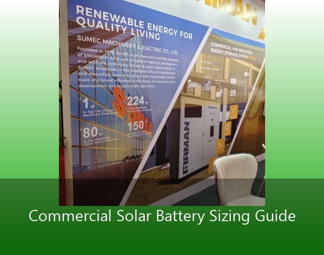 Commercial Solar Battery Sizing Guide