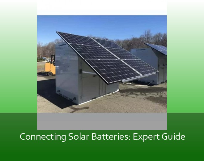 Connecting Solar Batteries: Expert Guide