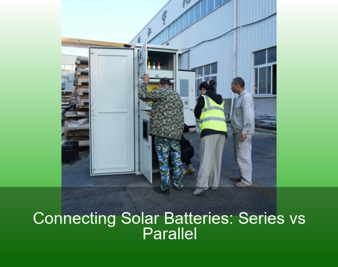 Connecting Solar Batteries: Series vs Parallel