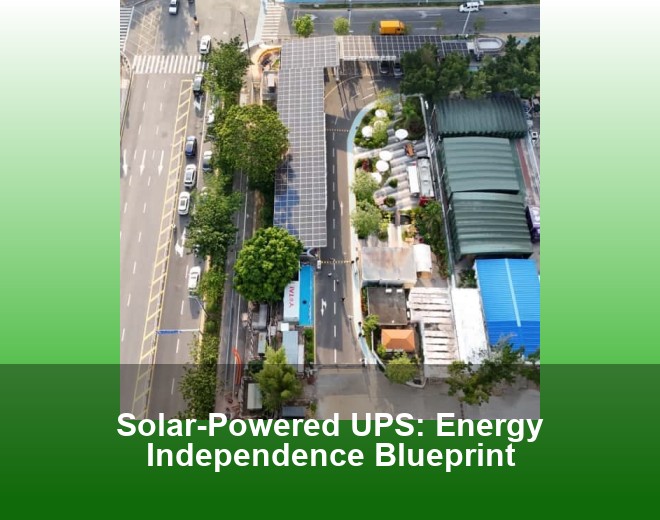 Solar-Powered UPS: Energy Independence Blueprint