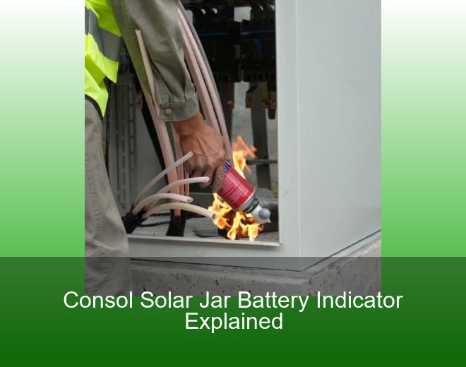 Consol Solar Jar Battery Indicator Explained