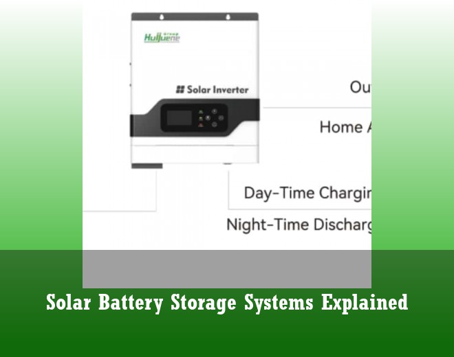 Solar Battery Storage Systems Explained