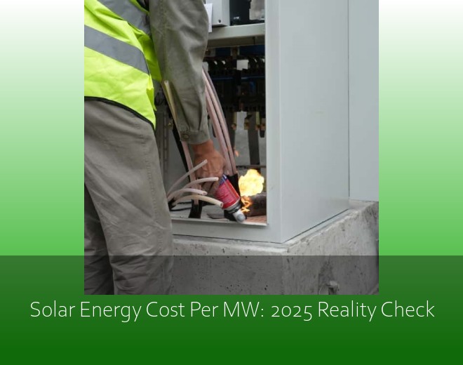 Solar Energy Cost Per MW: 2025 Reality Check