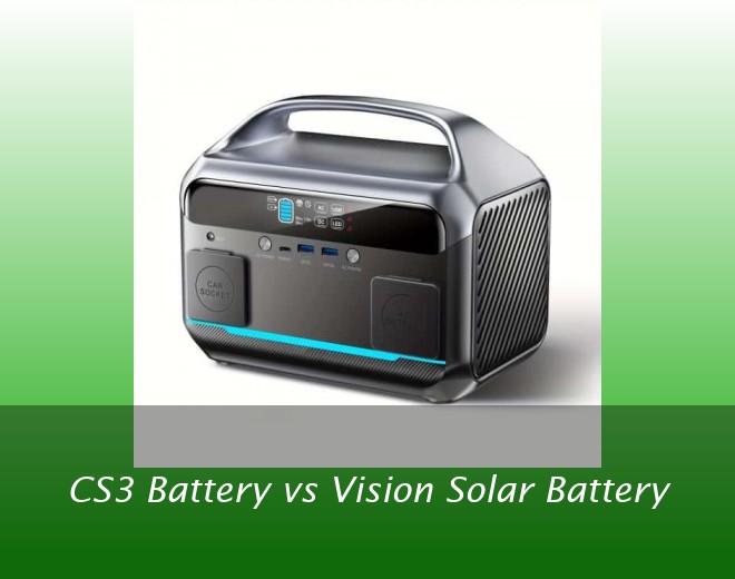CS3 Battery vs Vision Solar Battery