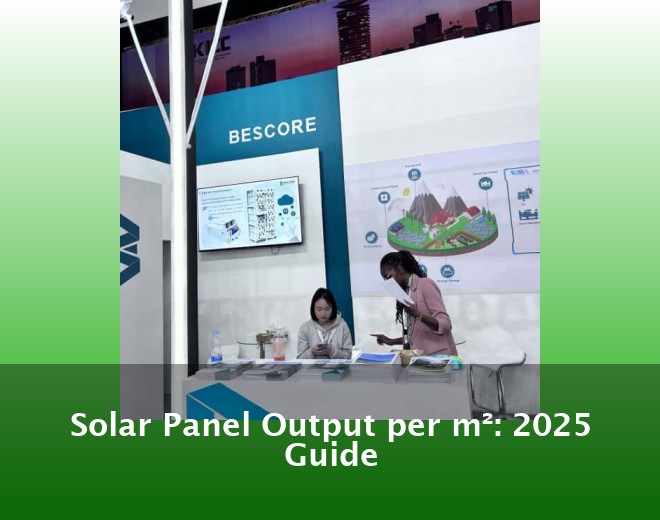 Solar Panel Output per m²: 2025 Guide
