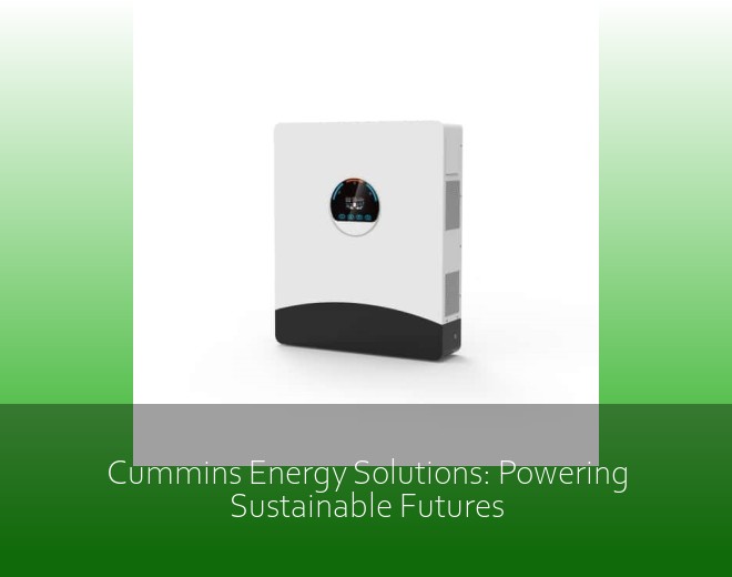 Cummins Energy Solutions: Powering Sustainable Futures