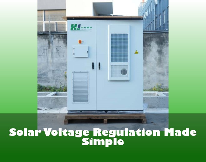 Solar Voltage Regulation Made Simple
