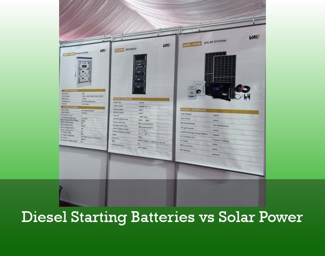 Diesel Starting Batteries vs Solar Power