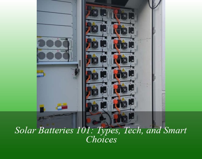 Solar Batteries 101: Types, Tech, and Smart Choices