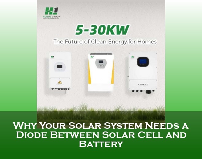 Why Your Solar System Needs a Diode Between Solar Cell and Battery