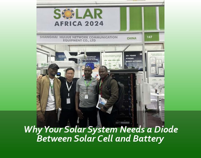 Why Your Solar System Needs a Diode Between Solar Cell and Battery