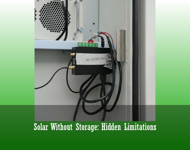 Solar Without Storage: Hidden Limitations