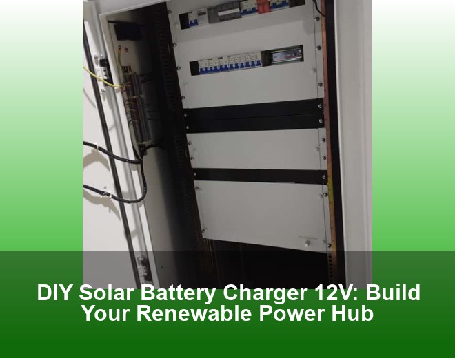 DIY Solar Battery Charger 12V: Build Your Renewable Power Hub