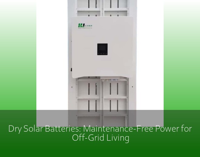 Dry Solar Batteries: Maintenance-Free Power for Off-Grid Living