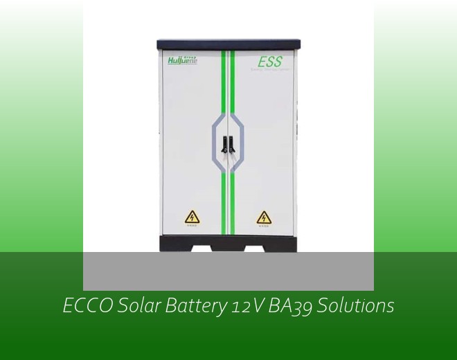 ECCO Solar Battery 12V BA39 Solutions