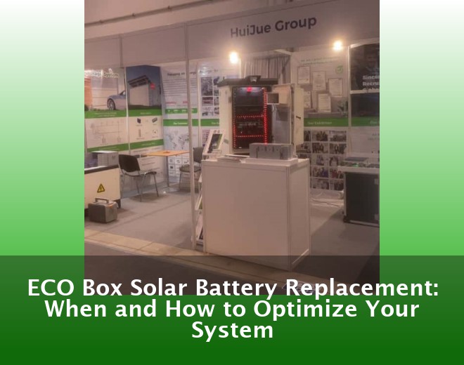 ECO Box Solar Battery Replacement: When and How to Optimize Your System