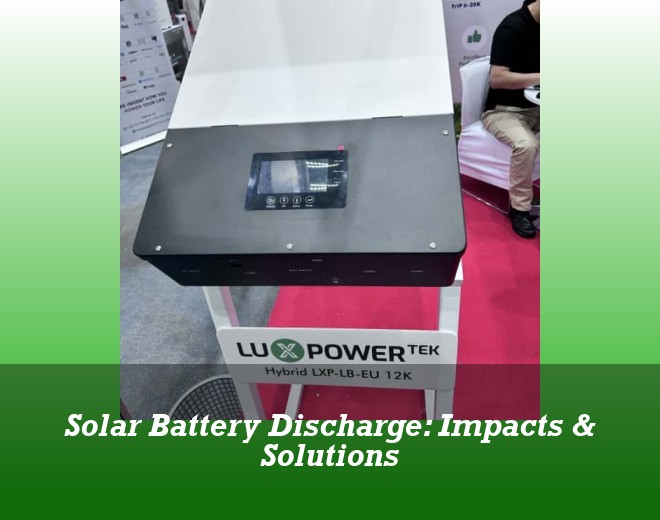 Solar Battery Discharge: Impacts & Solutions